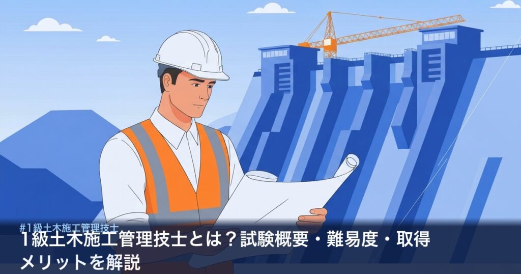 1級土木施工管理技士の資格図解