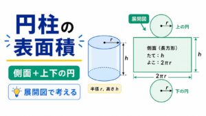 【図解】円柱の表面積の求め方|公式・計算手順と土木管材計算への応用
