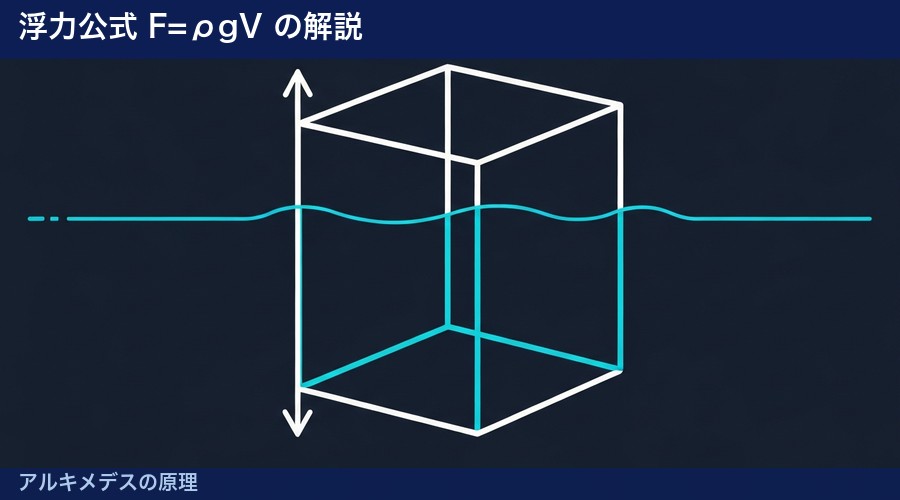 アルキメデスの原理の図解①