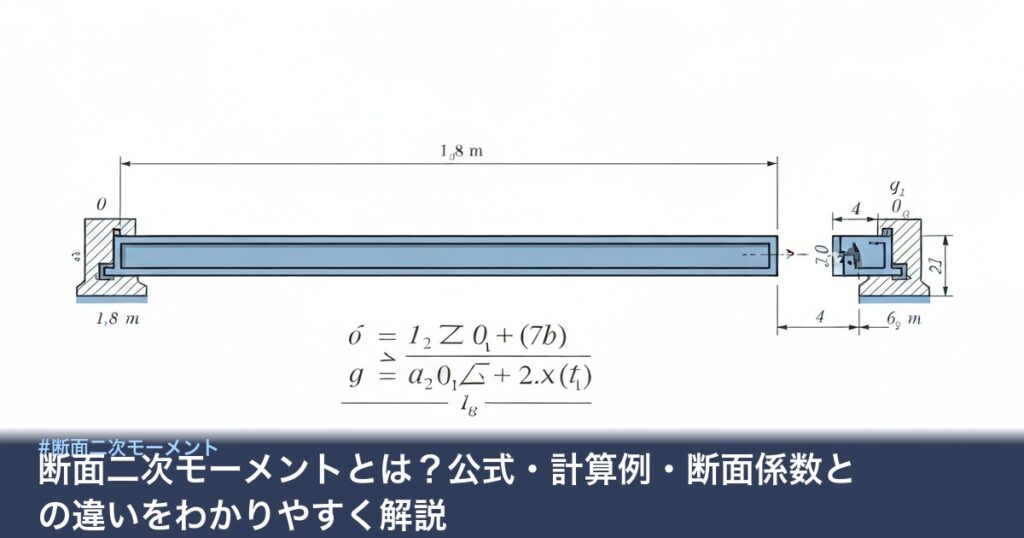 断面二次モーメントの図解