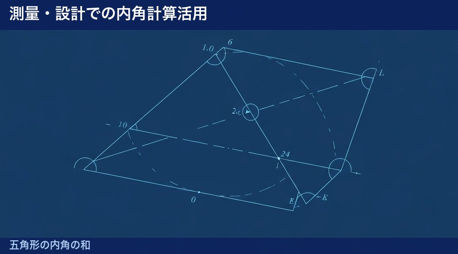 五角形の内角の和 図解②