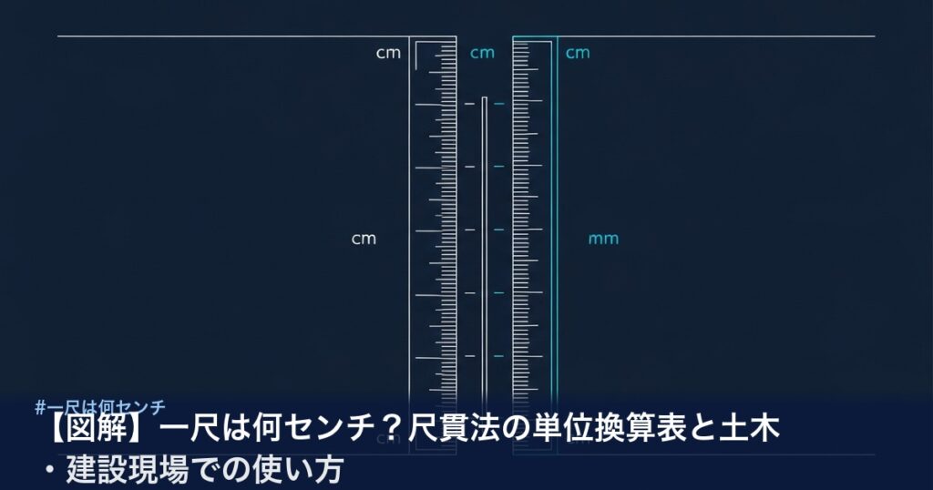 尺貫法の単位換算図解