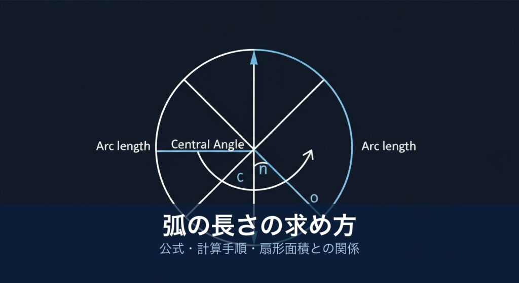 弧の長さの求め方｜図解イラスト