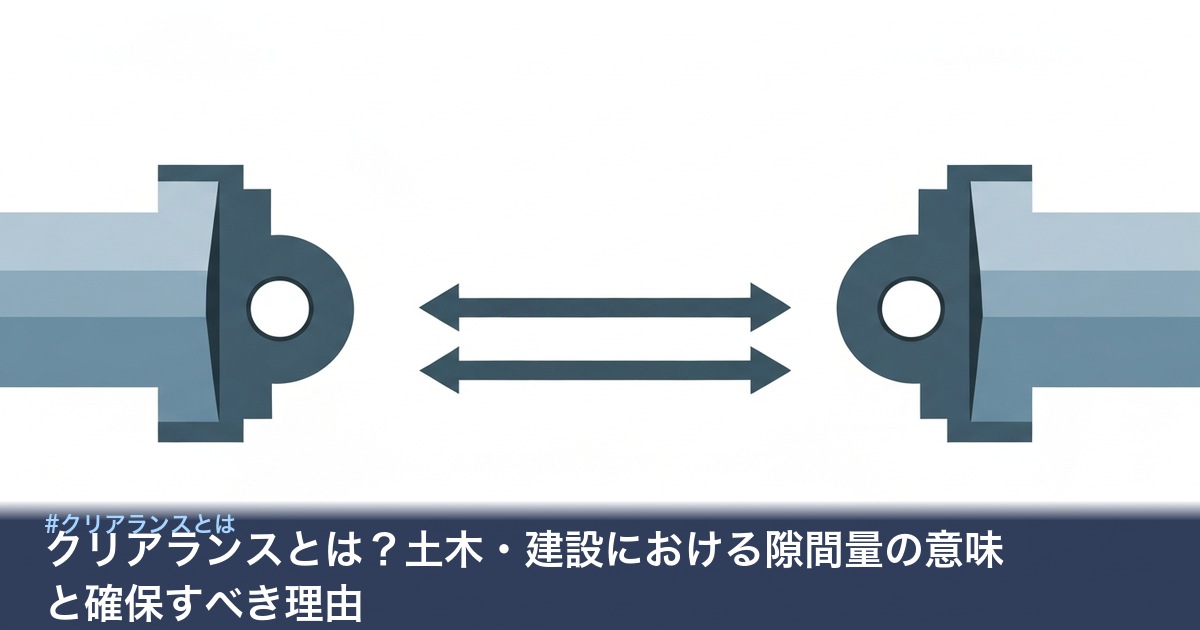 クリアランス（隙間量）の模式図
