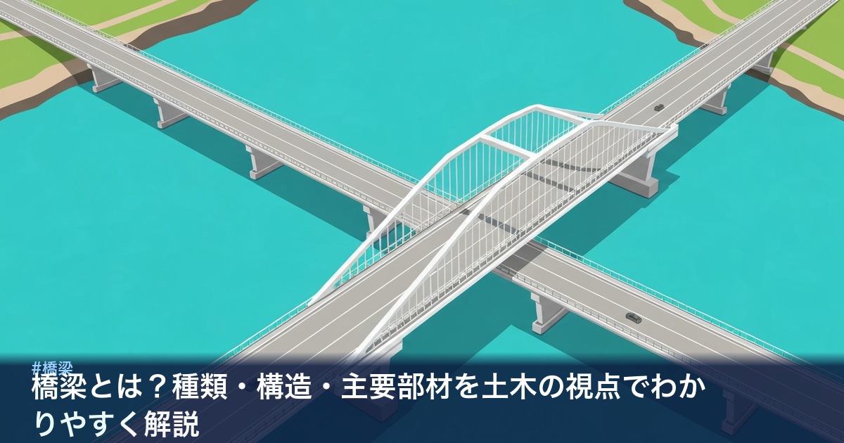 橋梁の全体構造を示すイラスト