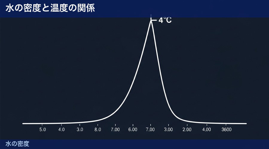 水の密度の図解①