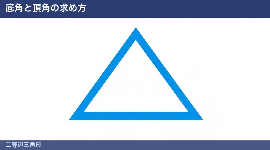 二等辺三角形の図解