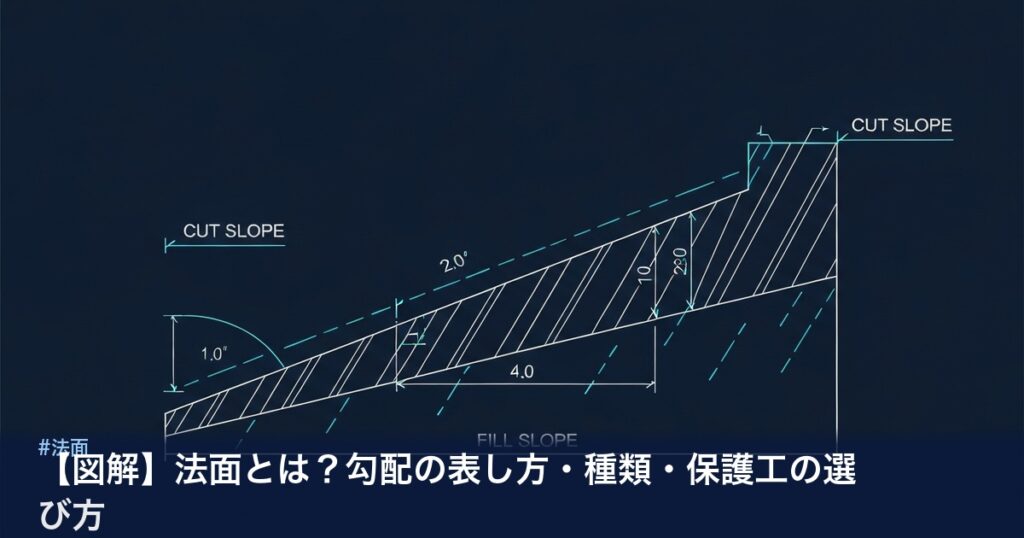 法面の種類と保護工の図解