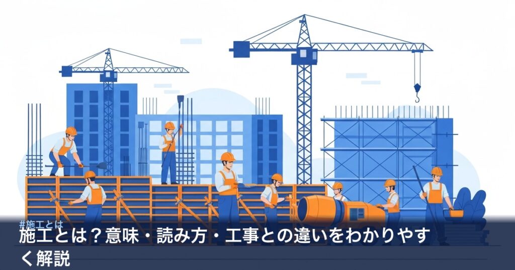 施工の意味を解説する図解