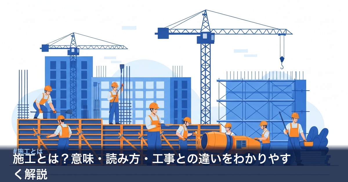 施工の意味を解説する図解