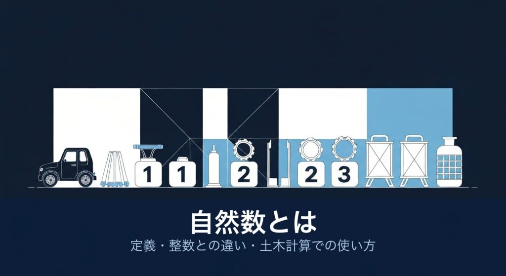 自然数とは｜数直線と正の整数の図解