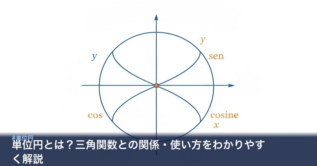 単位円と三角関数の関係図解