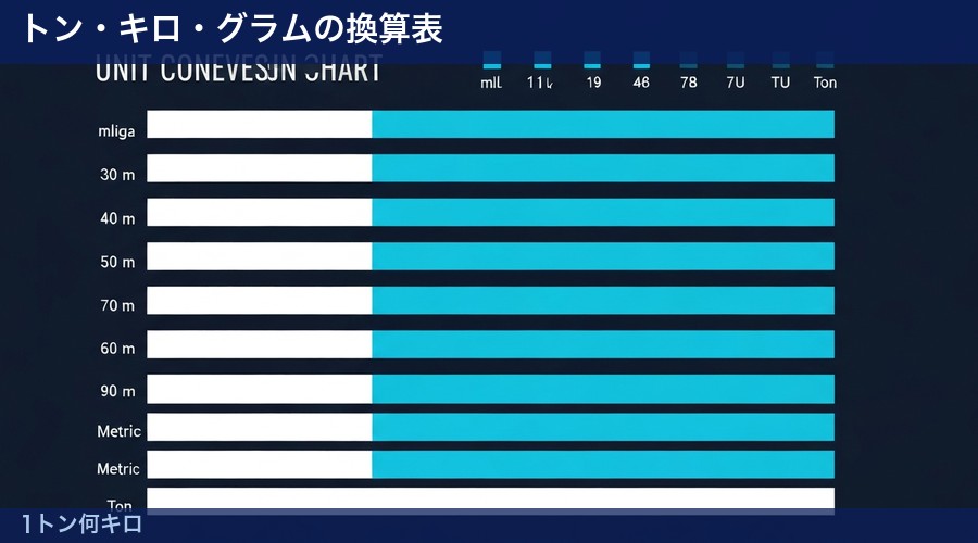 1トン何キロの図解①