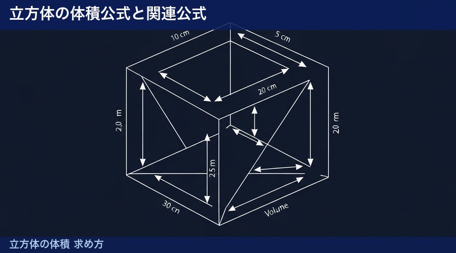 立方体の体積 求め方の図解①