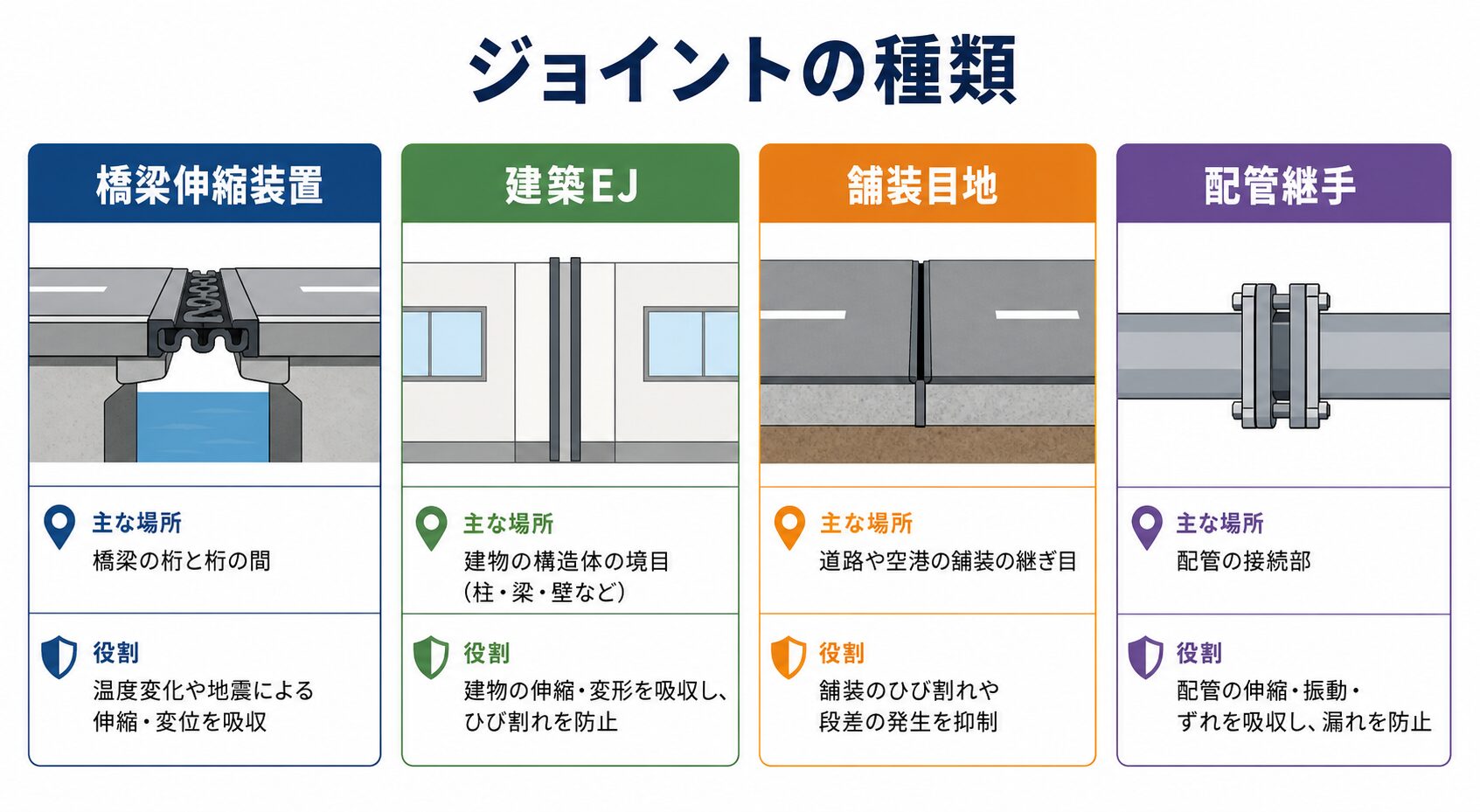 エキスパンションジョイントの図解①