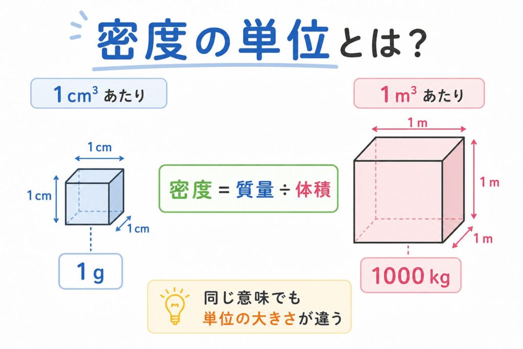 密度の単位のアイキャッチ画像