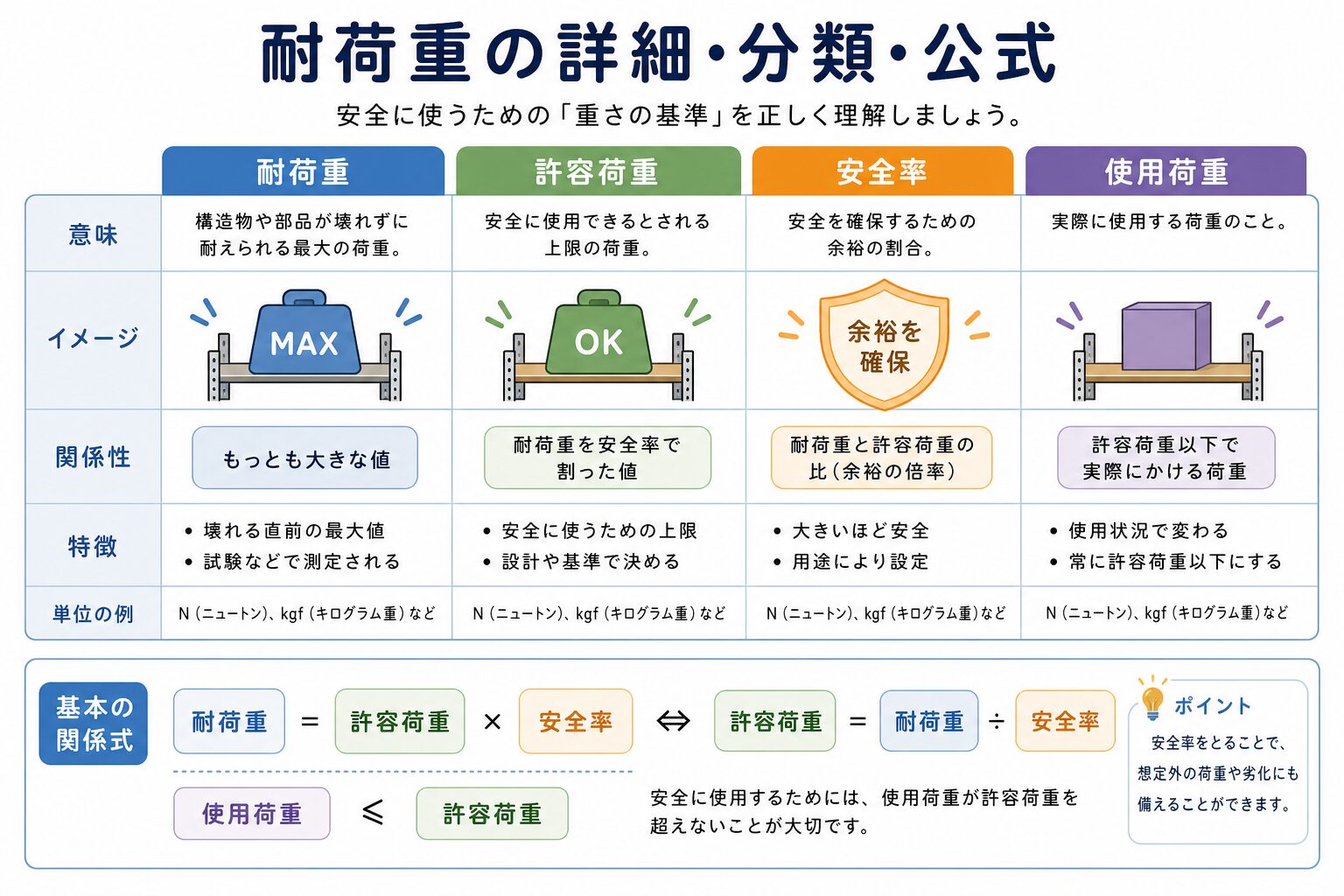 耐荷重の図解①
