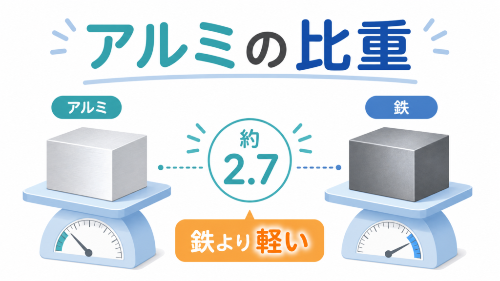 アルミの比重のアイキャッチ画像