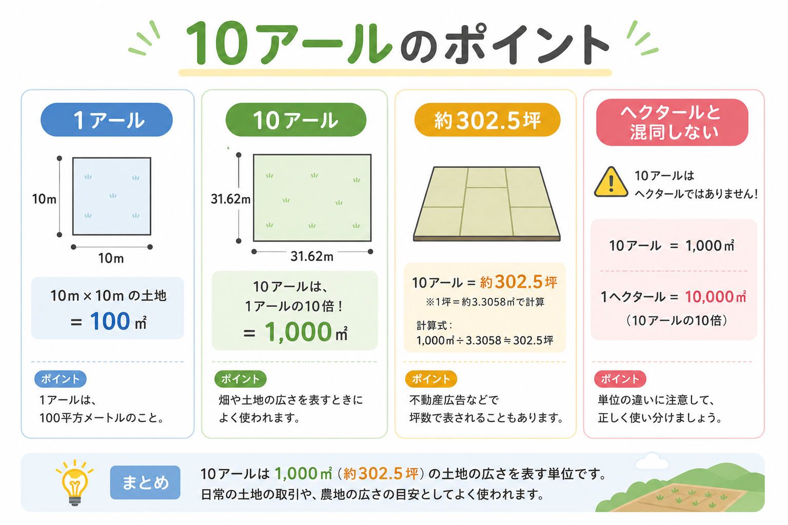 10アールとはの図解①