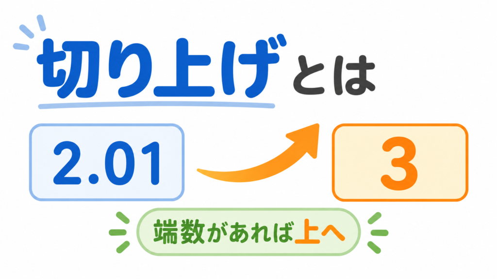 切り上げのアイキャッチ画像