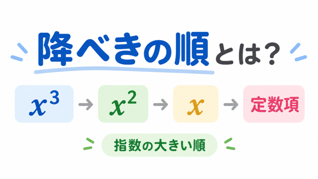 降べきの順とはのアイキャッチ画像