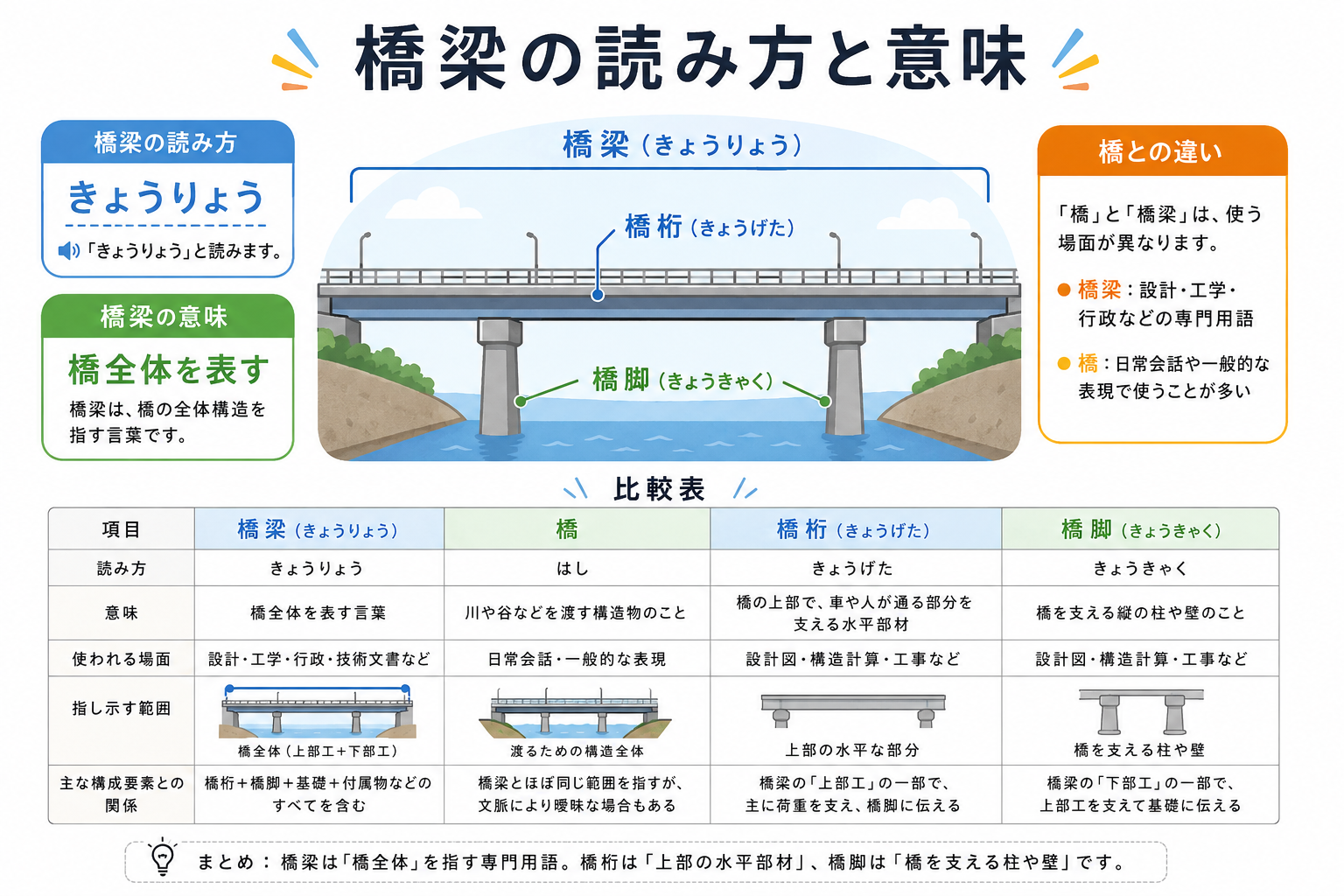 橋梁読み方の図解①