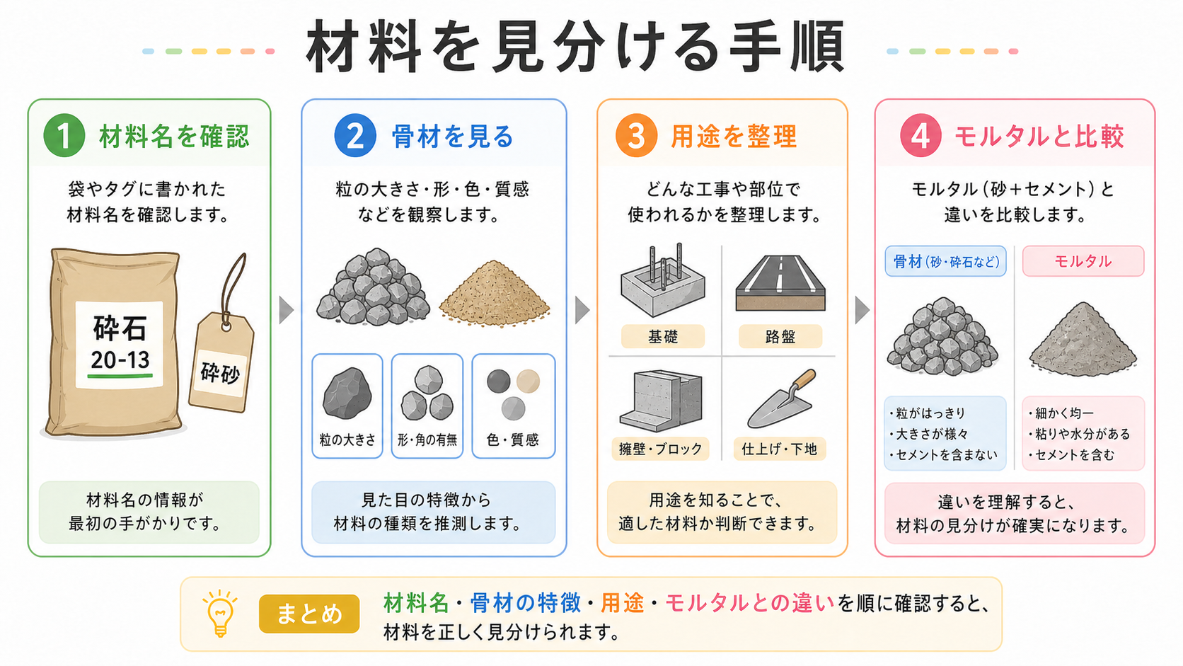 セメントとコンクリートの違いの図解②