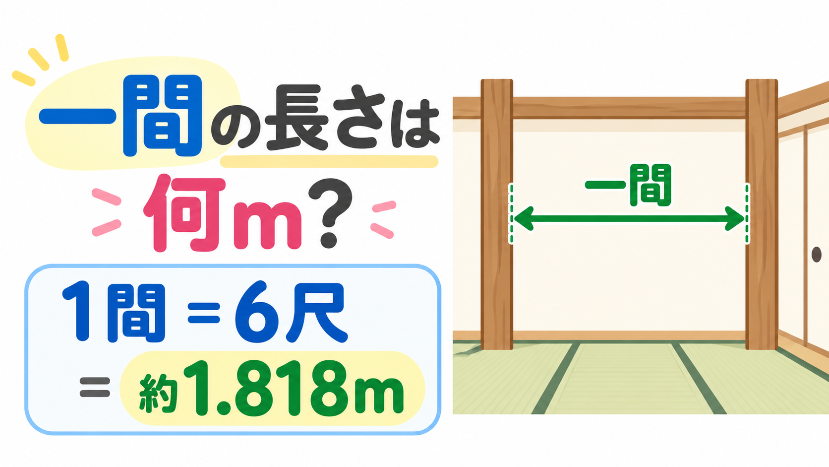 一間 長さのアイキャッチ画像
