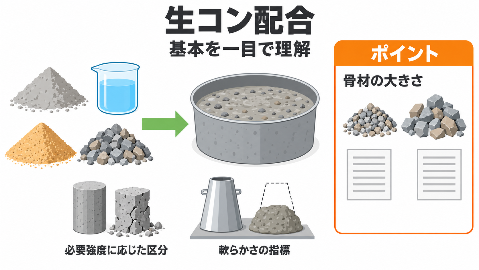 生コン配合の図解①