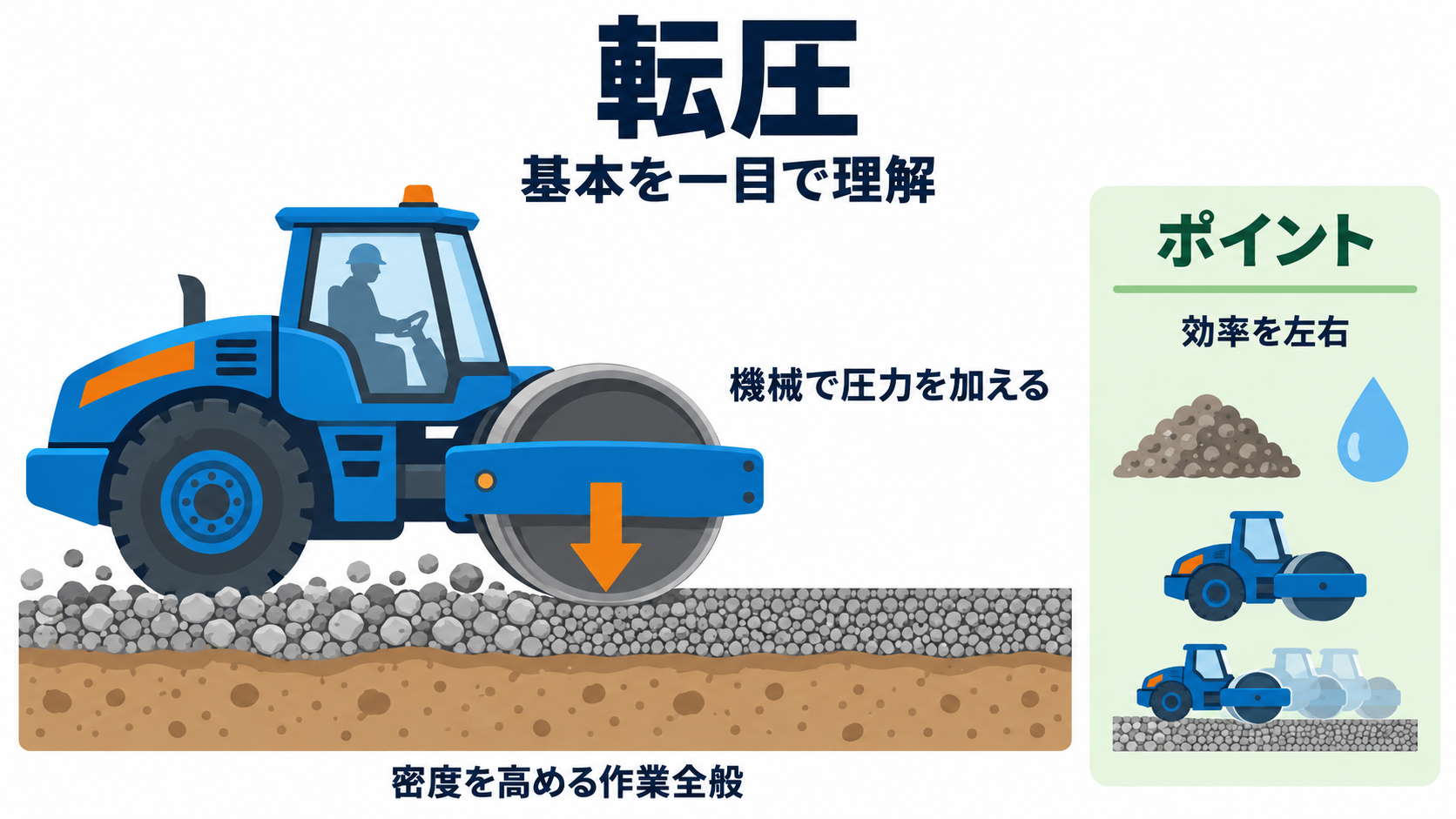 転圧とはの図解①